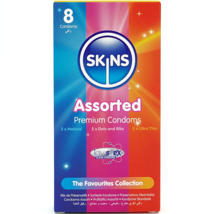 Préservatifs Skins Assortis - Natural Texturés Ultra Fin Variés