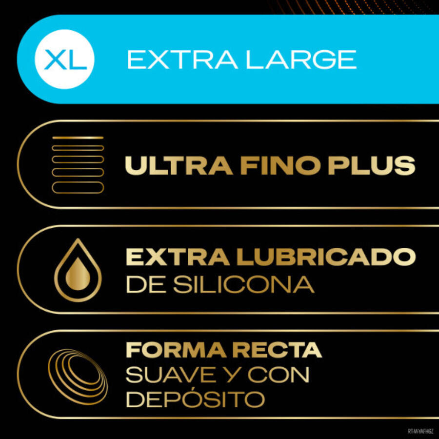 Préservatifs XL Sans Latex Connexion Totale Ultra Fins 10 Unités - Durex