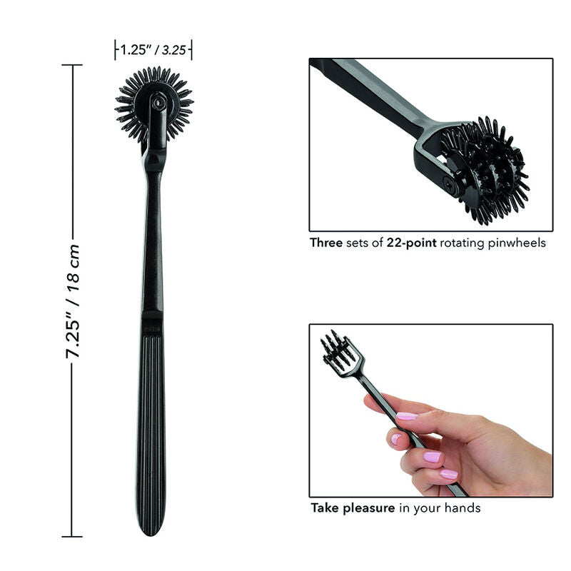Roue Wartenberg Trio BDSM Boundless 3 Têtes 22 Points - CalExotics