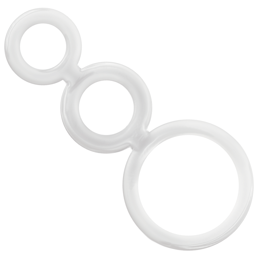 Set de 3 Anneaux Péniens Silicone - Tailles Progressives - Addicted Toys