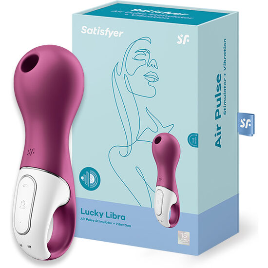 Stimulateur Clitoridien Air Pulse Lucky Libra Poignée Anneau IPX7 - Satisfyer