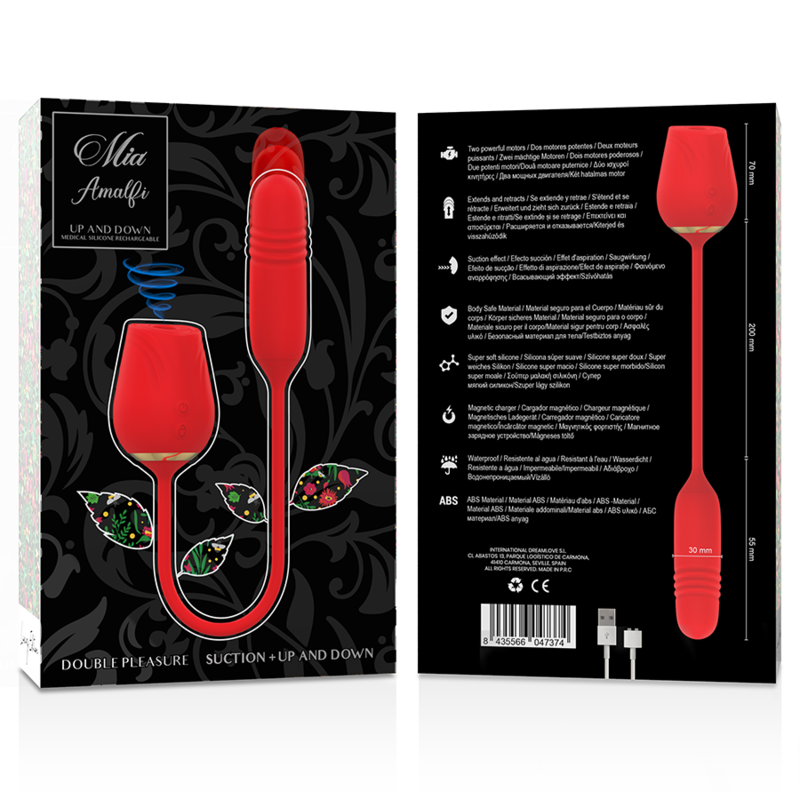 Stimulateur Clitoridien Amalfi Double Aspiration et Vibration - Mia