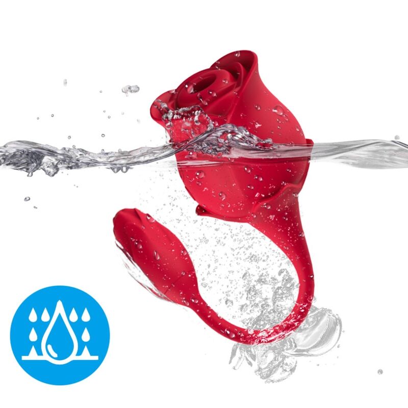 Stimulateur Clitoridien Aspiration et Vibration Forme Rose 10 Modes - Armony