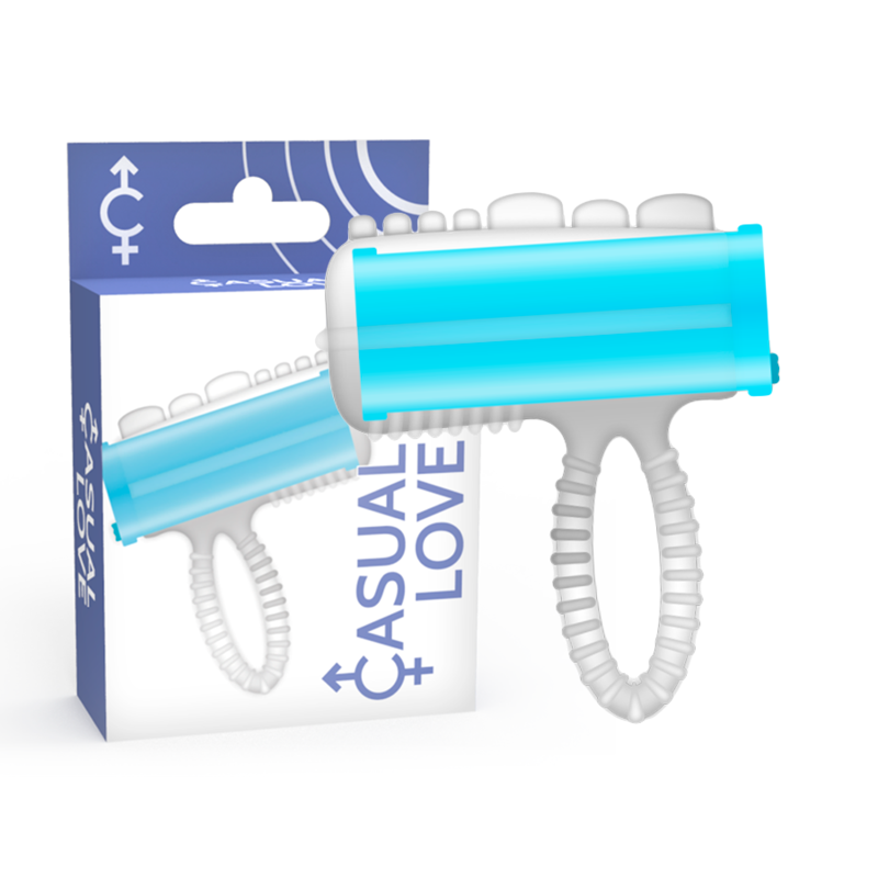 Stimulateur Clitoridien Bague Langue Vibrante Silicone Rechargeable - Casual Love