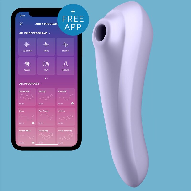 Stimulateur Clitoridien Dual Pleasure Air Pulse Vibrant Connecté IPX7 - Satisfyer