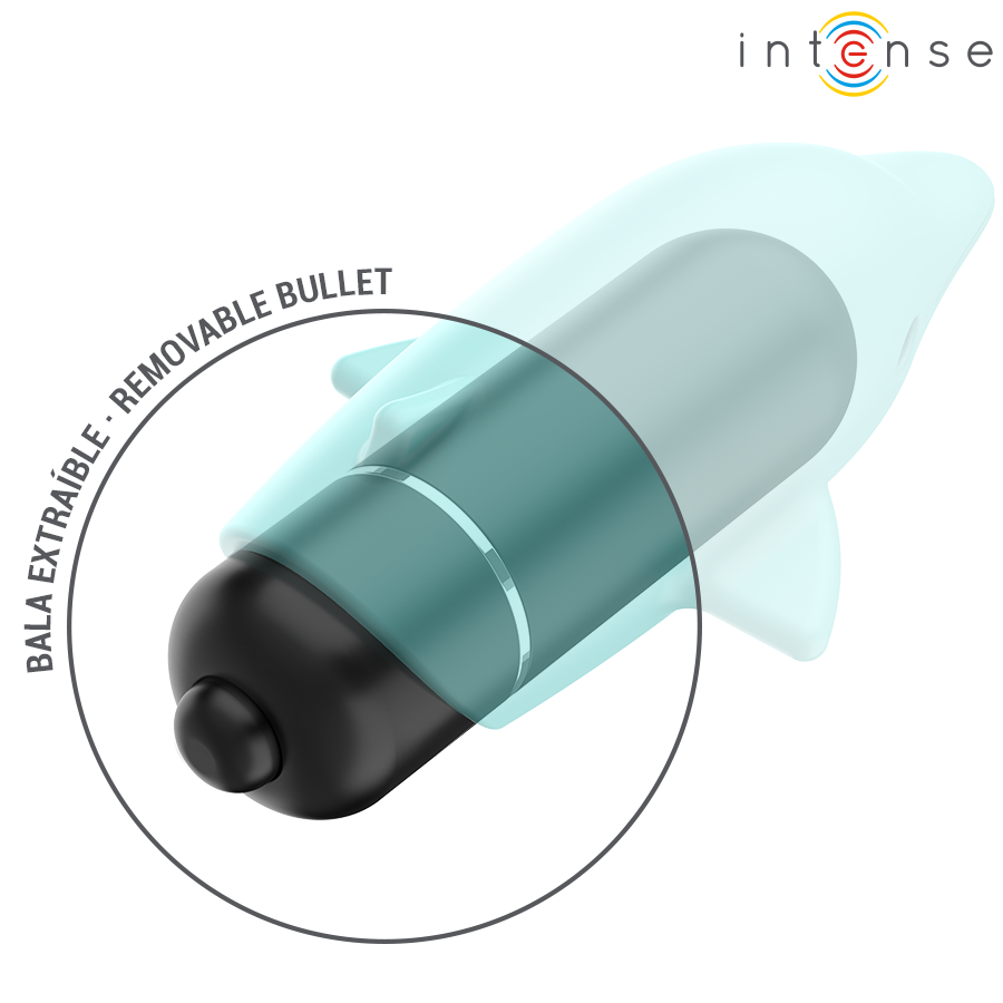 Stimulateur Clitoridien Echo Forme Dauphin Silicone Étanche - Intense