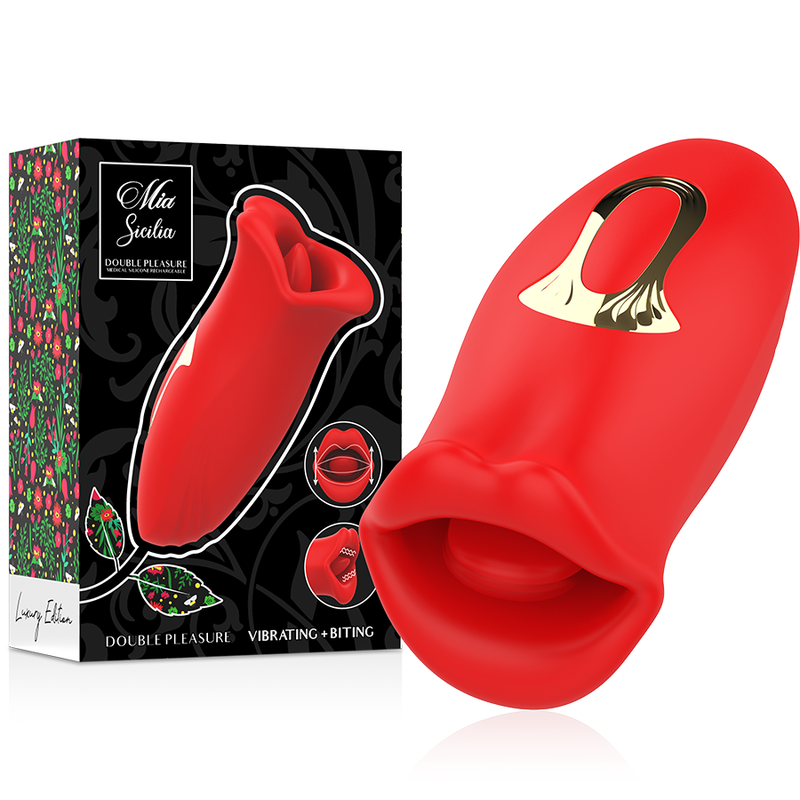 Stimulateur Clitoridien Langue Vibrante Sicilia Mouvement Elliptique 10 Modes - Mia