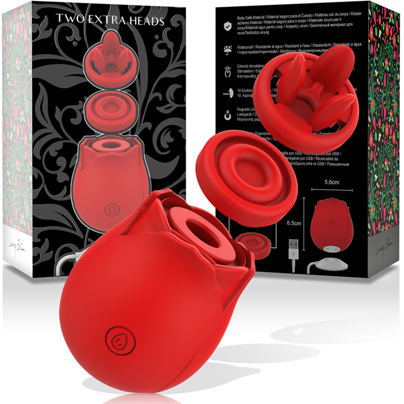 Stimulateur Clitoridien Mia Rosé 2.0 Têtes Interchangeables 10 Modes - Mia