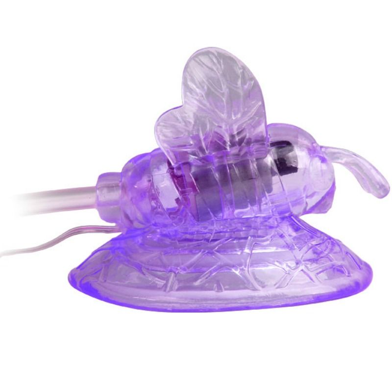 Stimulateur Clitoridien Papillon Vibrant à Ventouse Lilas - Baile