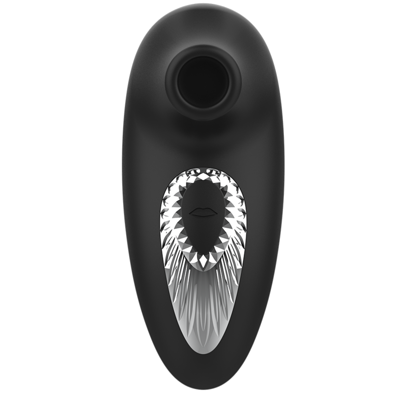 Stimulateur Clitoridien par Aspiration Drake Deluxe Rechargeable - Black&Silver