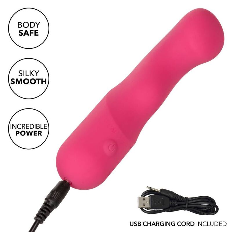 Stimulateur Clitoridien Pixies Curvy Pointe Flexible 10 Vitesses USB - CalExotics