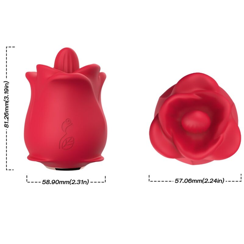 Stimulateur Clitoridien Rose Aspiration 9 Modes Rechargeable - Armony