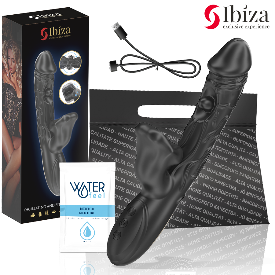 Stimulateur Clitoridien Rotatif 3 Moteurs Effet Mordant 10 Modes - Ibiza Technology