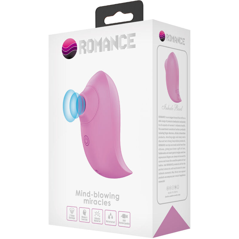 Stimulateur Clitoridien Sans Contact Inhale Bird 7 Modes Fonction Mémoire - Romance