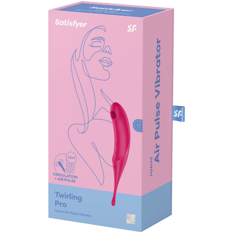 Stimulateur Clitoridien Twirling Pro Air Pulse Tête Rotative - Satisfyer
