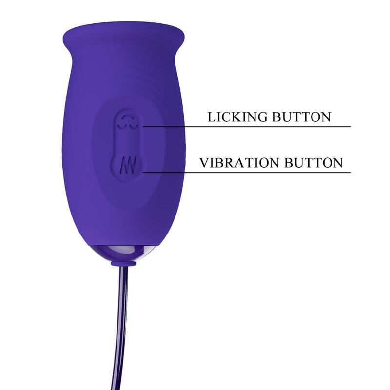 Stimulateur Clitoridien Vibrant Daisy Youth Léchage 12 Modes Violet - Pretty Love