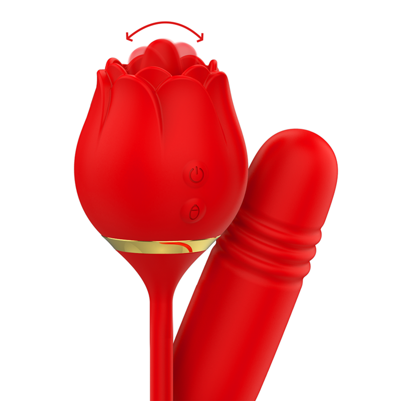 Stimulateur Clitoridien Vienne Double Plaisir Léchant 10 Modes Silicone - Mia