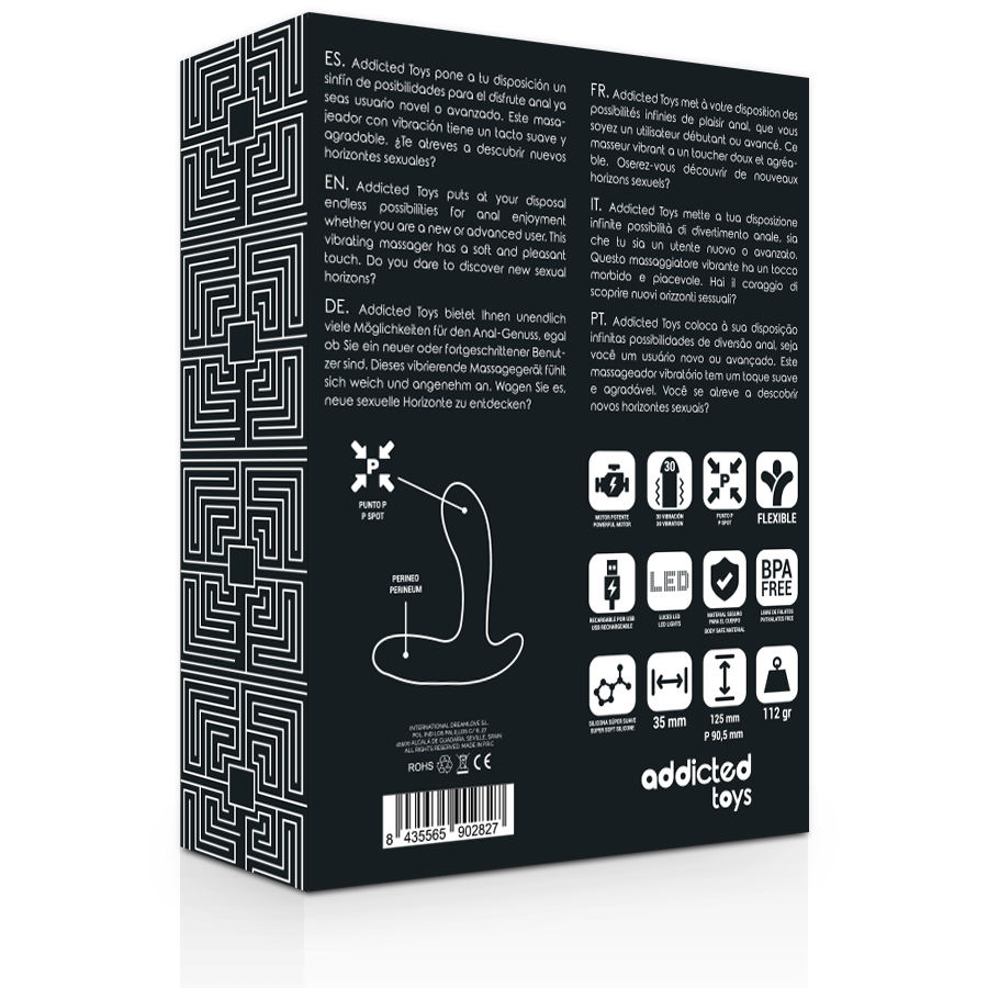Stimulateur Prostate Vibrant Double Moteur 30 Modes Rechargeable - Addicted Toys