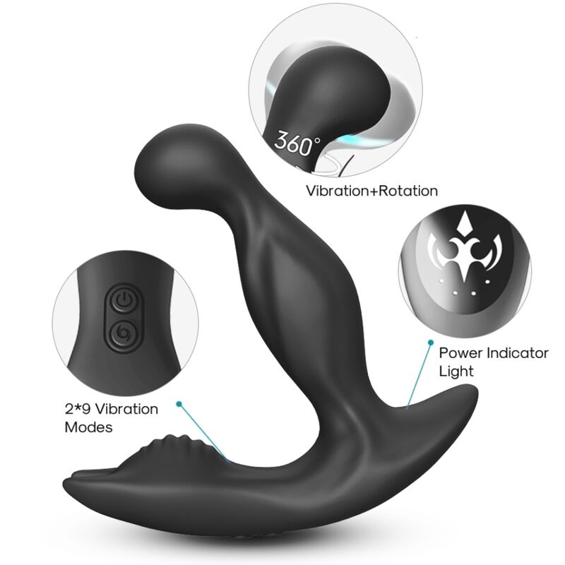 Stimulateur Prostate Vibrant Rotatif Bat King Télécommande - Armony