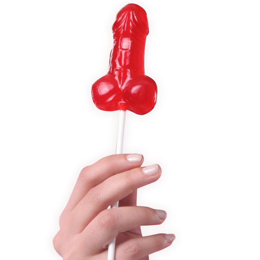 Sucette Gélifiée Forme Pénis Saveur Fraise 100% Comestible - Secretplay