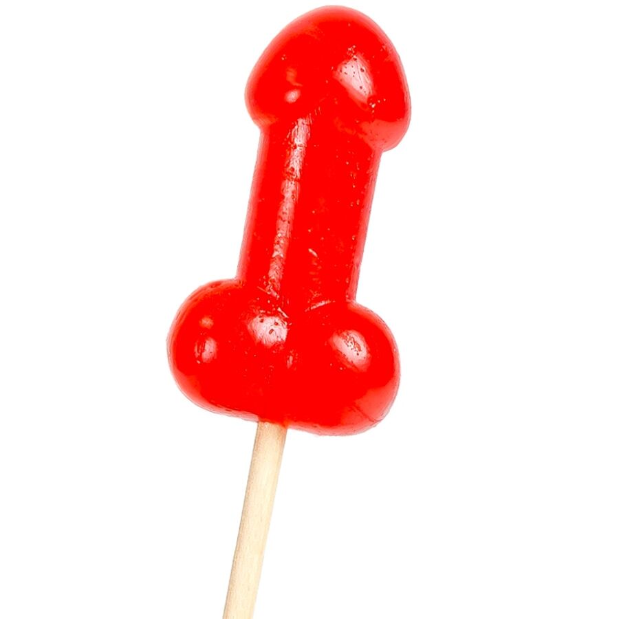 Sucette Pénis Cerise Effet Chaleur Épicé 100% Comestible - Secretplay