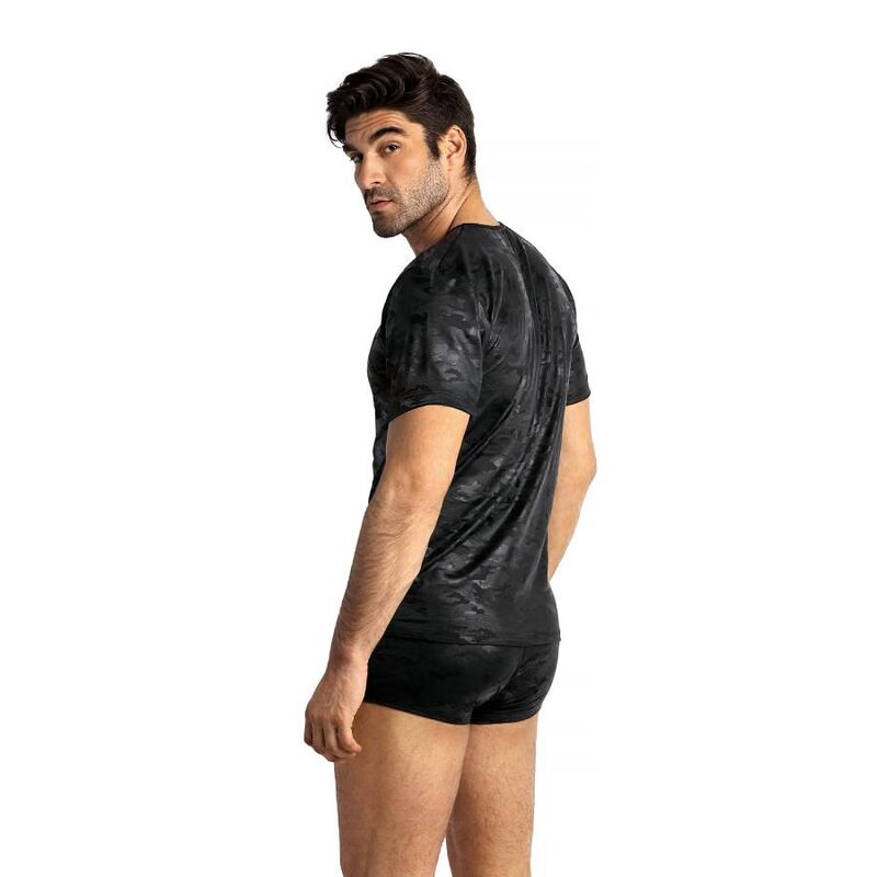 T-Shirt Sexy Électro Homme Maille Filet Décolleté 4 Tailles - Anais Men