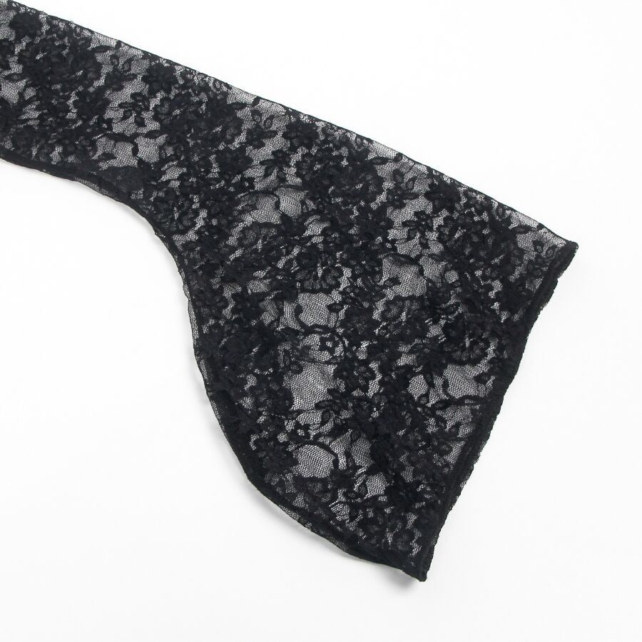 Teddy Sensuel Motif Floral Transparence et Lacets Noir S/M - Subblime