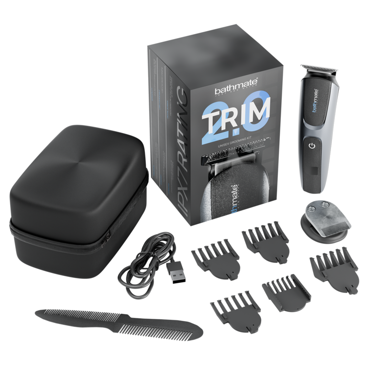 Tondeuse Corporelle Trim 2.0 Étanche 2 Vitesses USB-C Lames Acier - Bathmate