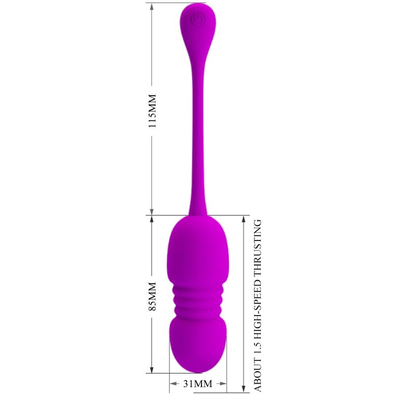 Œuf Vibrant Callieri Télécommande 12 Vibrations 12 Modes Rechargeable - Pretty Love