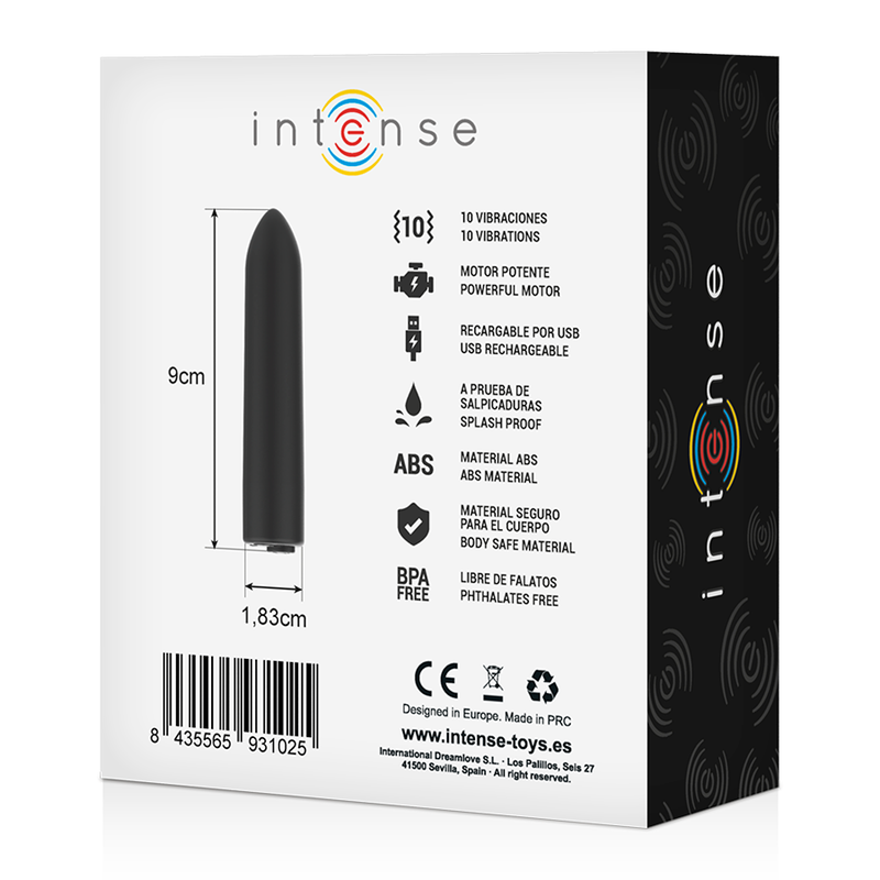 Œuf Vibrant Compact 10 Modes Rechargeable USB Sans Phtalates - Intense