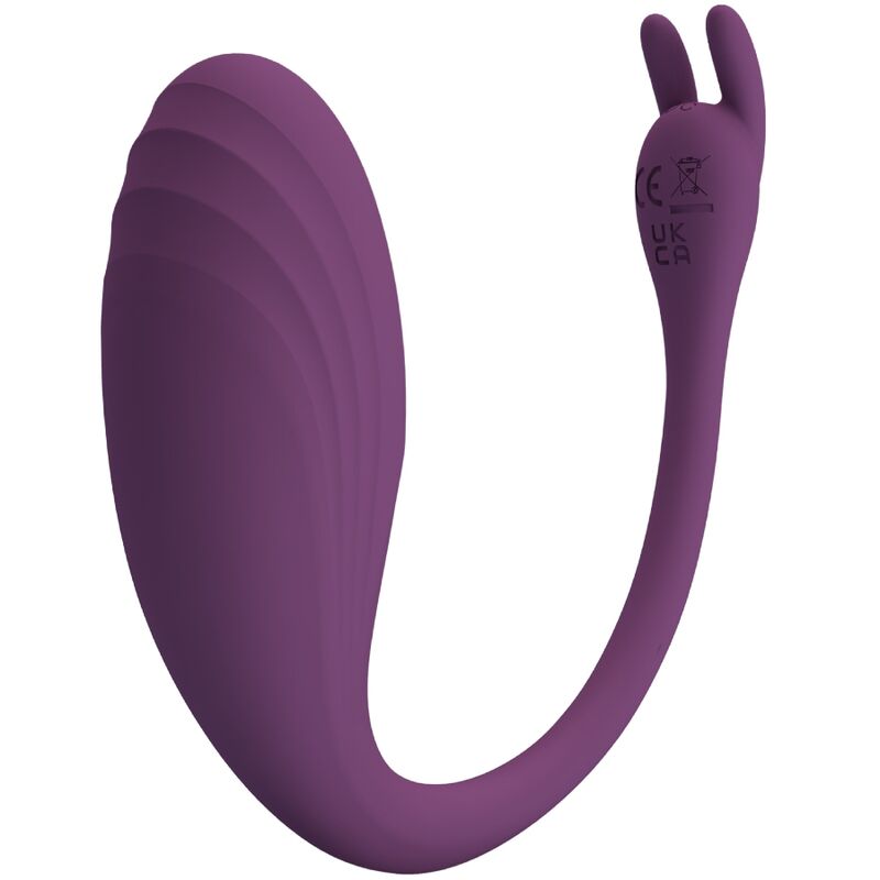 Œuf Vibrant Connecté Catalina Application 12 Modes USB Violet - Pretty Love