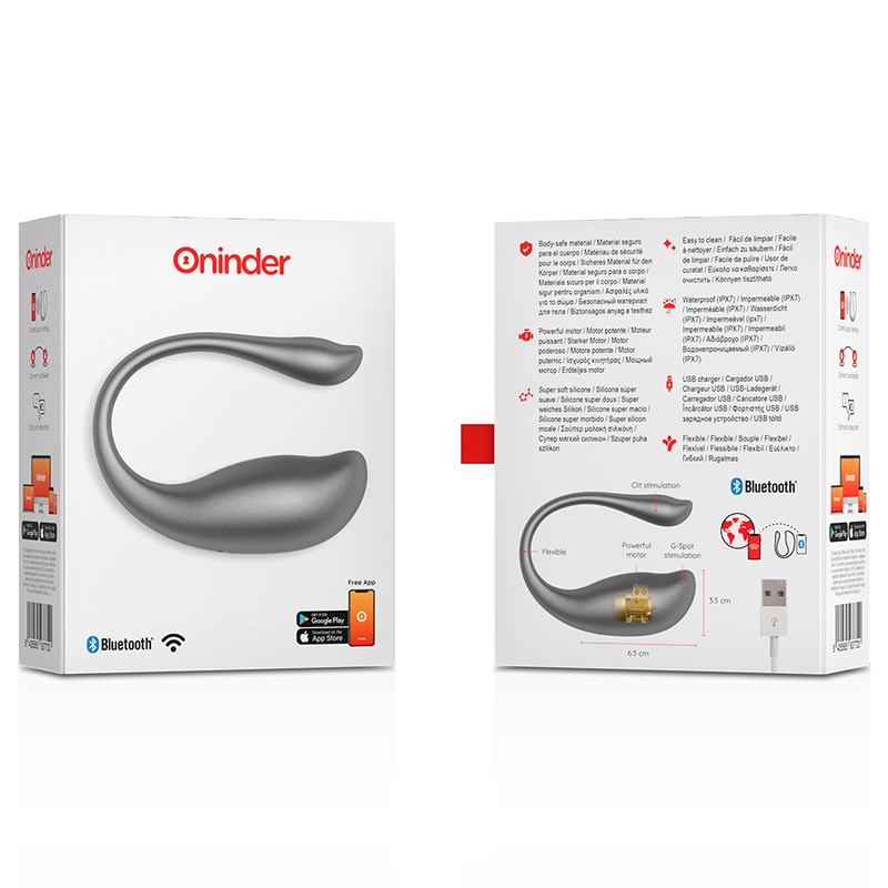 Œuf Vibrant Connecté Nairobi Télécommande App Silicone - Oninder