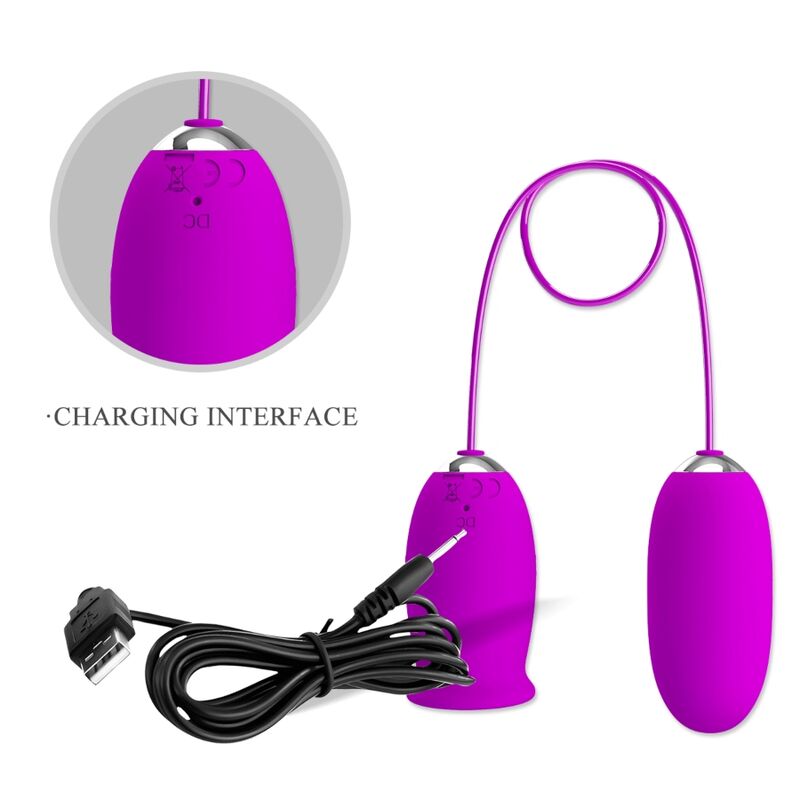 Œuf Vibrant Daisy Dual Double Stimulation 12 Vibrations 3 Léchages - Pretty Love
