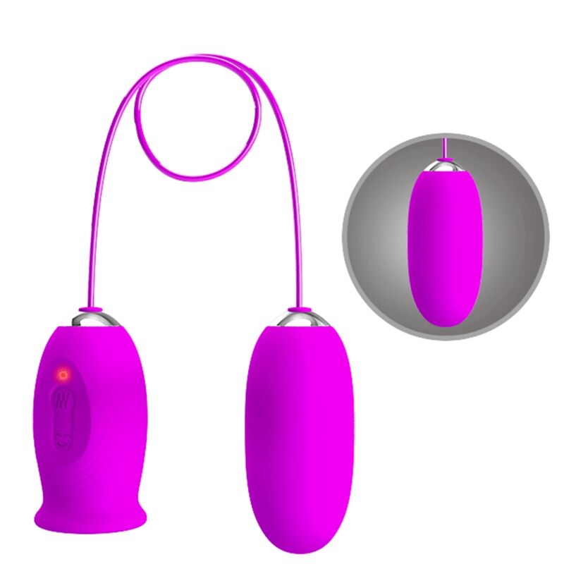 Œuf Vibrant Daisy Dual Double Stimulation 12 Vibrations 3 Léchages - Pretty Love
