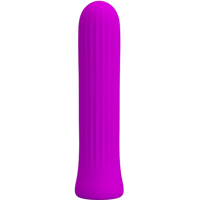 Vibromasseur Compact Blanche 12 Vitesses Texturé - Silicone - Pretty Love