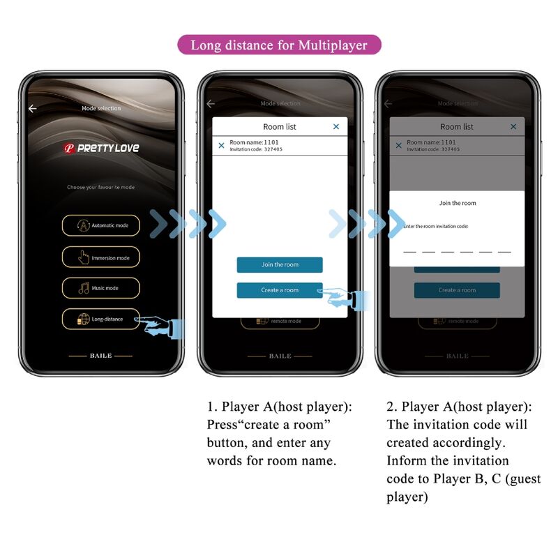 Vibromasseur Connecté Hector Électrostimulation 12 Vibrations App - Pretty Love