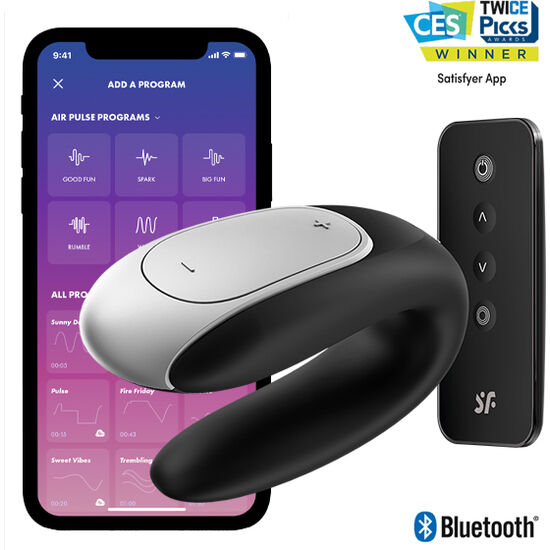 Vibromasseur Couple Double Fun Connecté 2 Moteurs IPX7 - Satisfyer