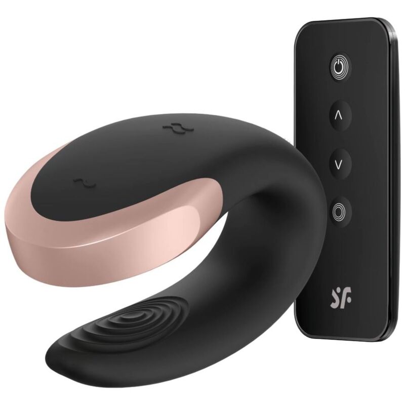 Vibromasseur Couple Double Love Luxe Métal Connecté IPX7 - Satisfyer