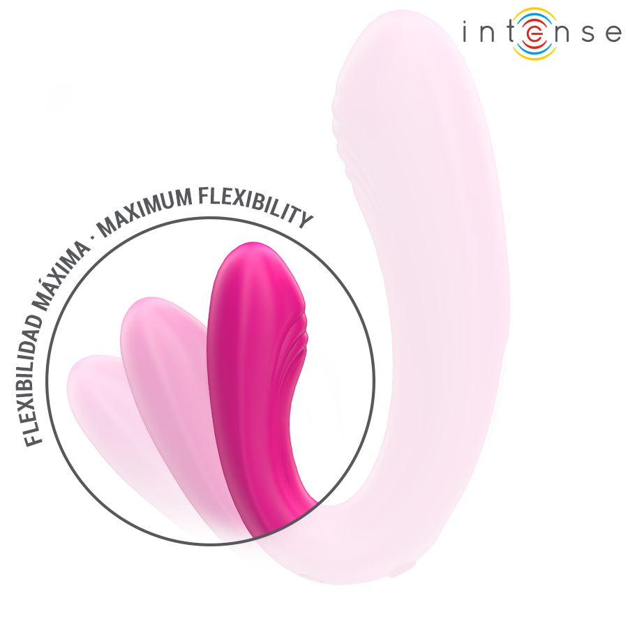 Vibromasseur Couple Janet Forme en U 2 Moteurs Télécommande 9 Modes - Intense