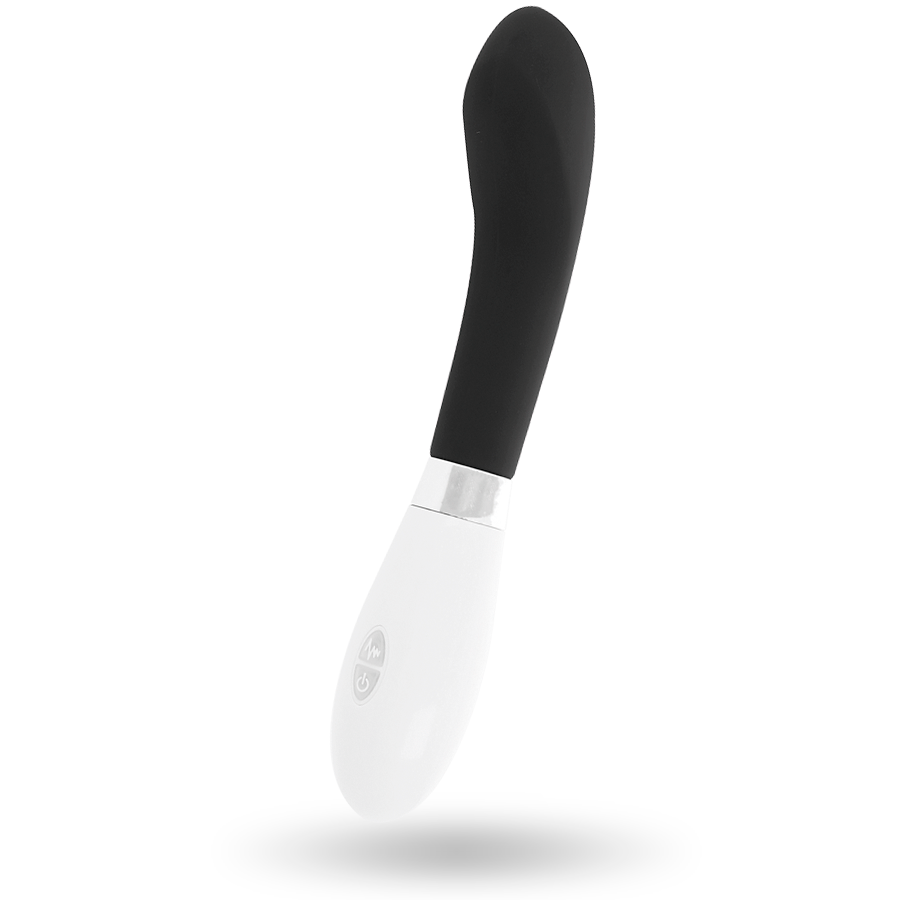 Vibromasseur Courbé John - 10 Modes Étanche Silicone - Glossy