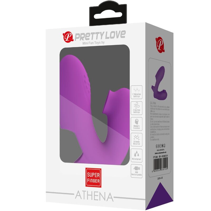 Vibromasseur Doigt Athena Stimulateur Clitoridien 7 Modes Rechargeable - Pretty Love