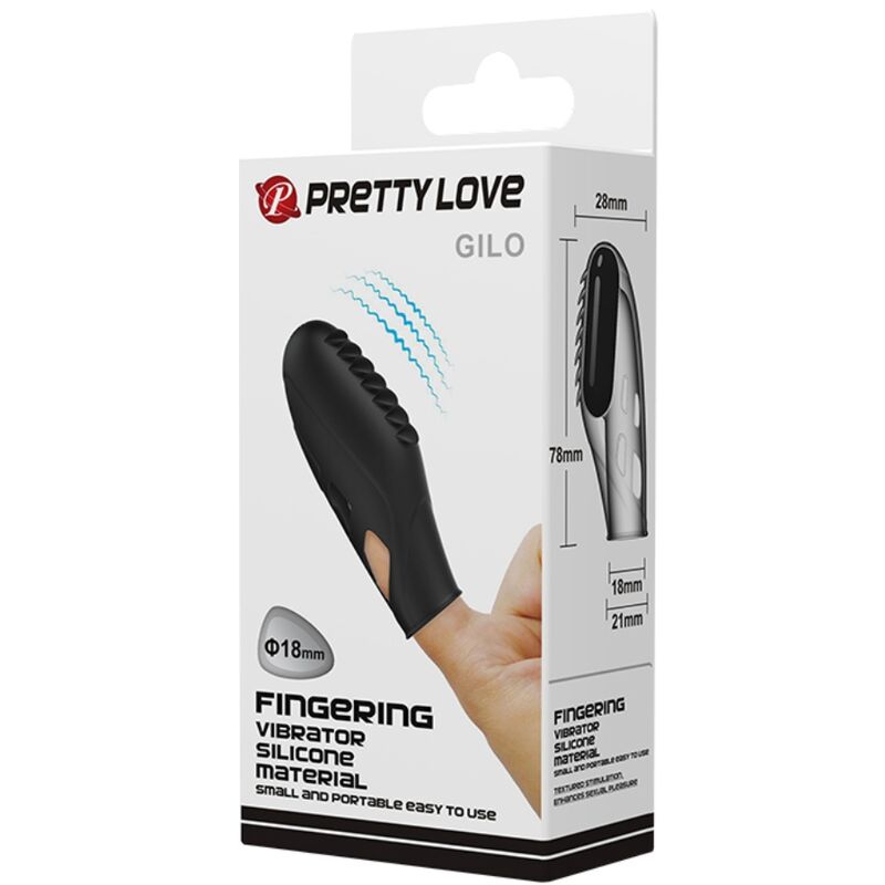 Vibromasseur Doigt Gilo Silicone Sangles Extensibles - Pretty Love