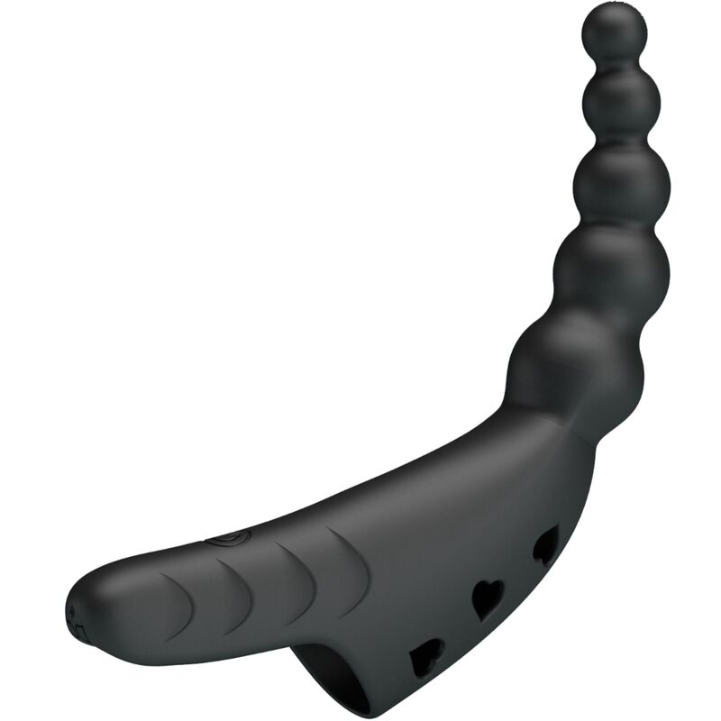Vibromasseur Doigt Jordin Silicone Nervuré 10 Vibrations Rechargeable - Pretty Love