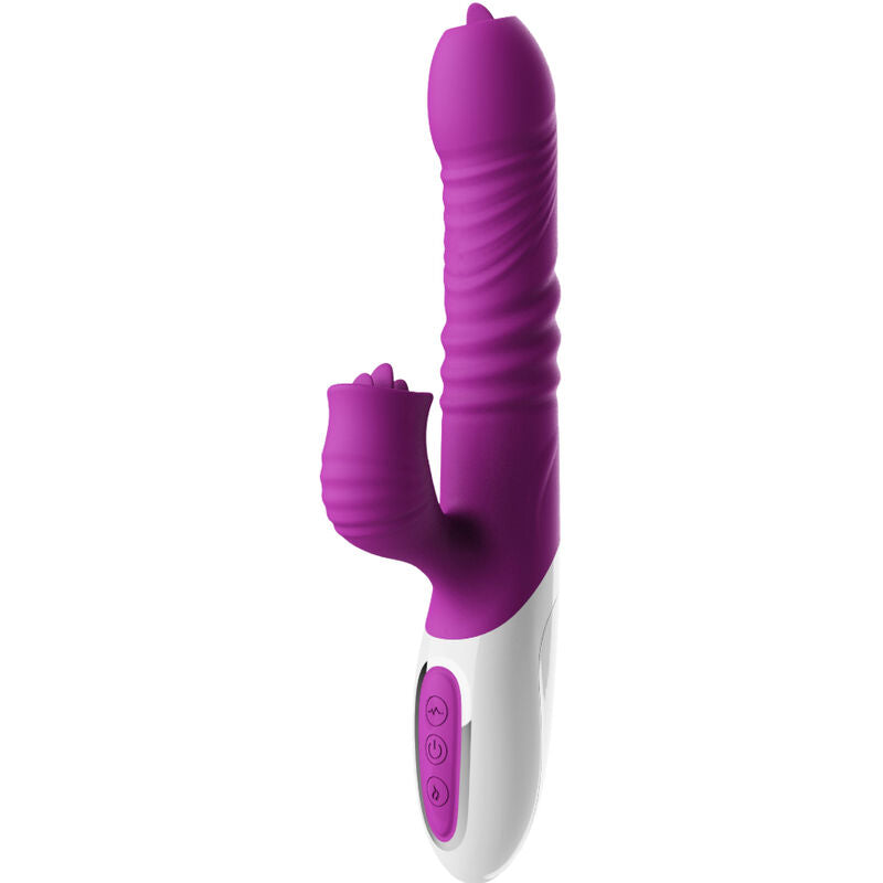 Vibromasseur Double Langue Chauffant Poussée 20 Modes Rechargeable - Armony