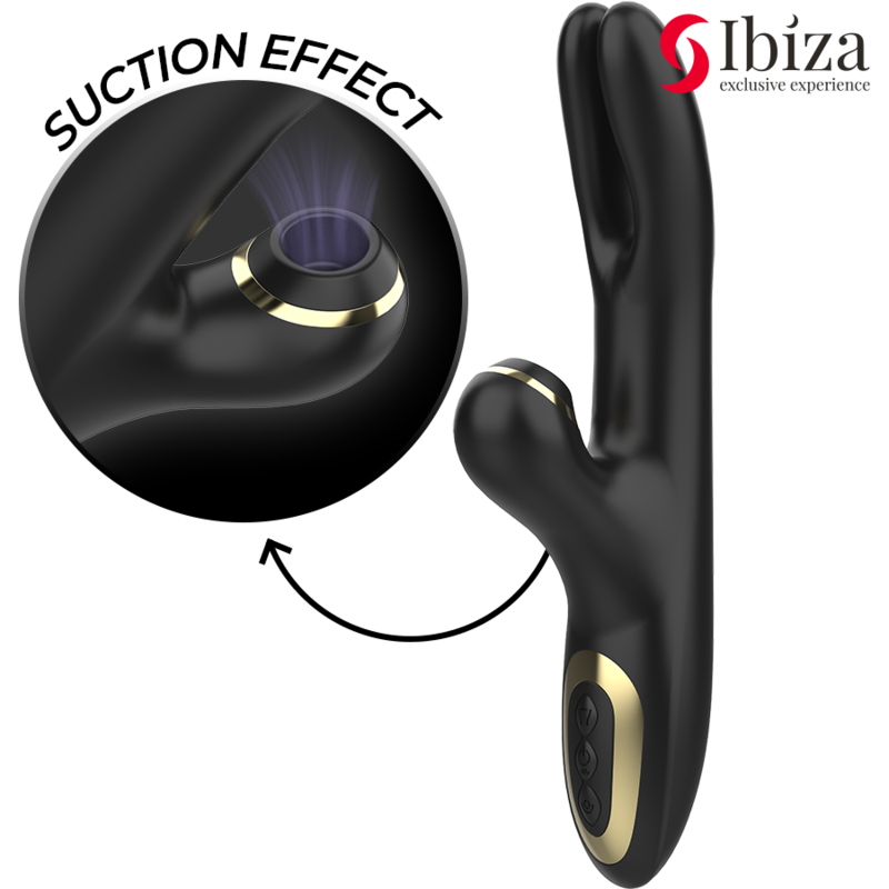 Vibromasseur Double Stimulation Point G et Clitoris Étanche Rechargeable - Ibiza