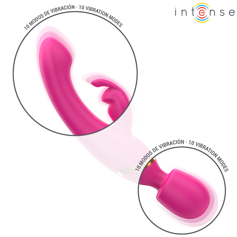Vibromasseur Double Winona Rabbit & Wand 2-en-1 Rechargeable - Intense