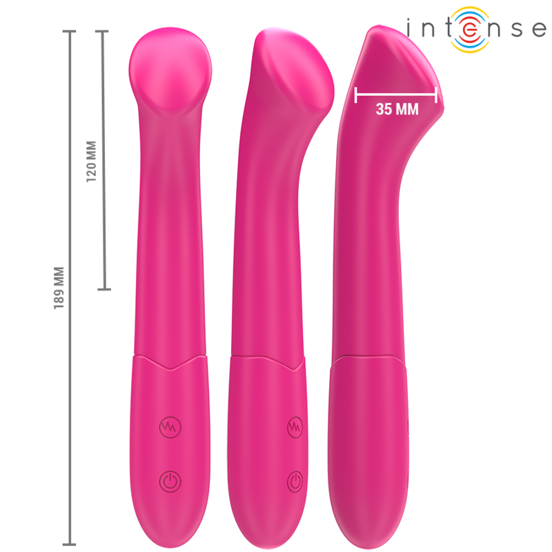 Vibromasseur Flexible Paty 19 cm 10 Vibrations Rechargeable - Intense