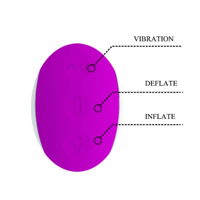 Vibromasseur Gonflable Rechargeable Dempsey 7 Modes Submersible - Pretty Love