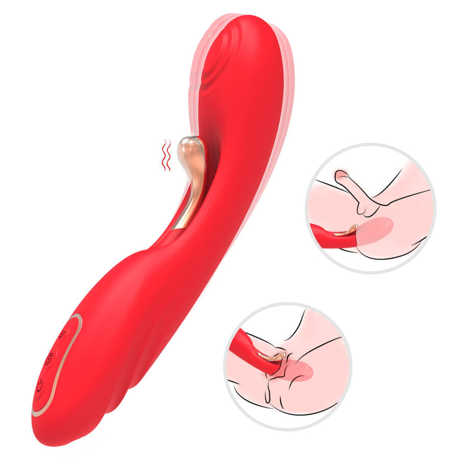 Vibromasseur Langue Oscillante Point G 9+9 Modes Rechargeable - Armony