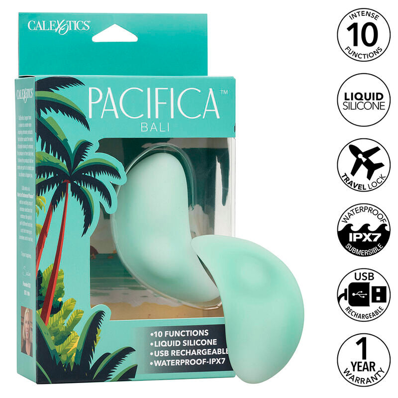 Vibromasseur Pacifica Bali Teaser Incurvé 10 Fonctions Rechargeable - CalExotics